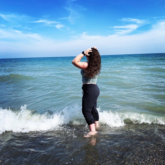 Blue halter top - Picture 3 of 4